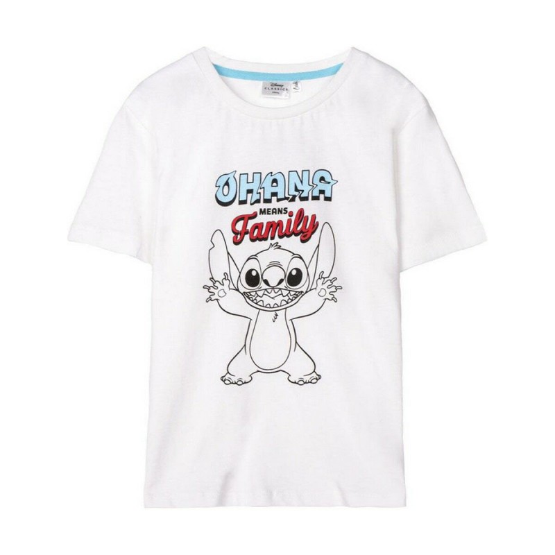 Short Sleeve T-Shirt Stitch White