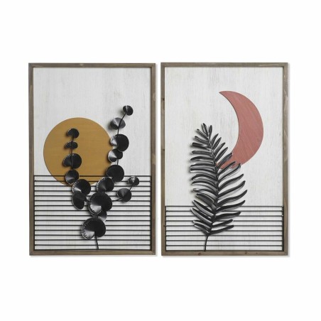 Cadre DKD Home Decor 51 x 3 x 76,5 cm Lune Scandinave (2 Unités)