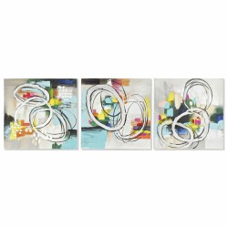 Cadre DKD Home Decor 60 x 2,8 x 60 cm Abstrait Moderne (3 Pièces)