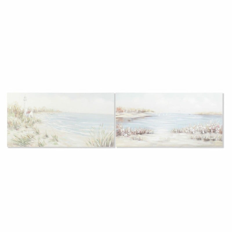 Bild DKD Home Decor 140 x 3,7 x 70 cm Strand Mediterraner (2 Stück)