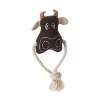 Dog toy Hunter Nebraska Brown Cow