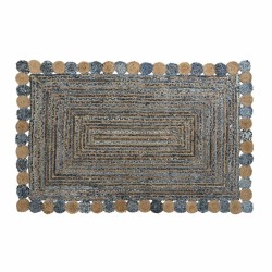 Teppich DKD Home Decor Blau Baumwolle Bunt Indianer Jute 160 x 230 x 1 cm