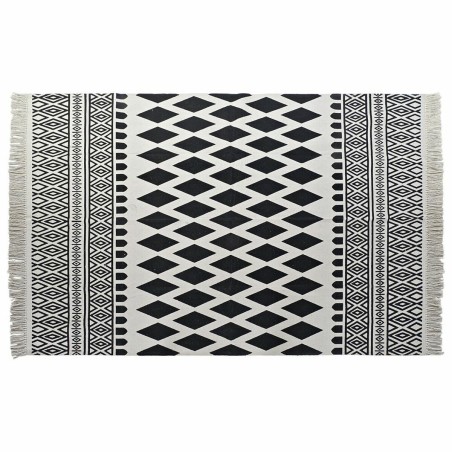 Carpet DKD Home Decor Black White (160 x 250 x 0,7 cm)