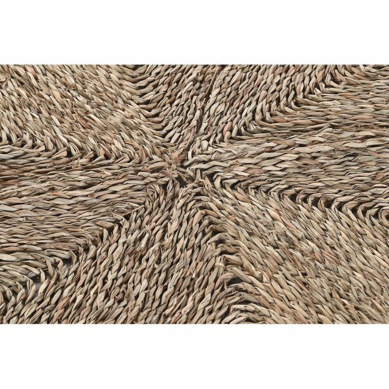 Tapis DKD Home Decor 150 x 0,5 x 150 cm Naturel Polyester Herbier marin