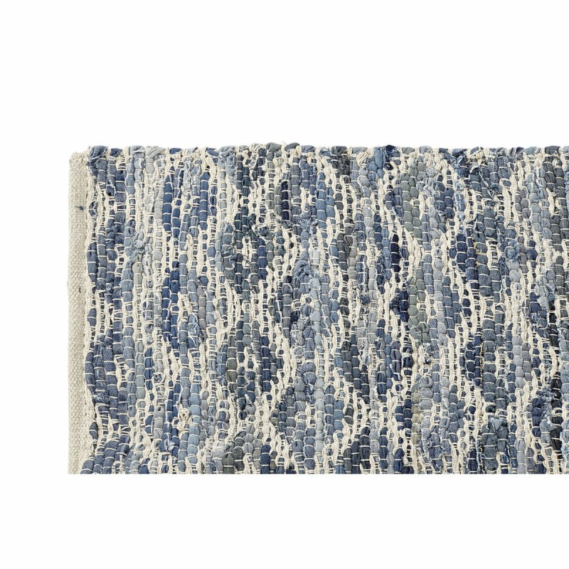 Teppich DKD Home Decor Blau Weiß (120 x 180 x 1 cm)