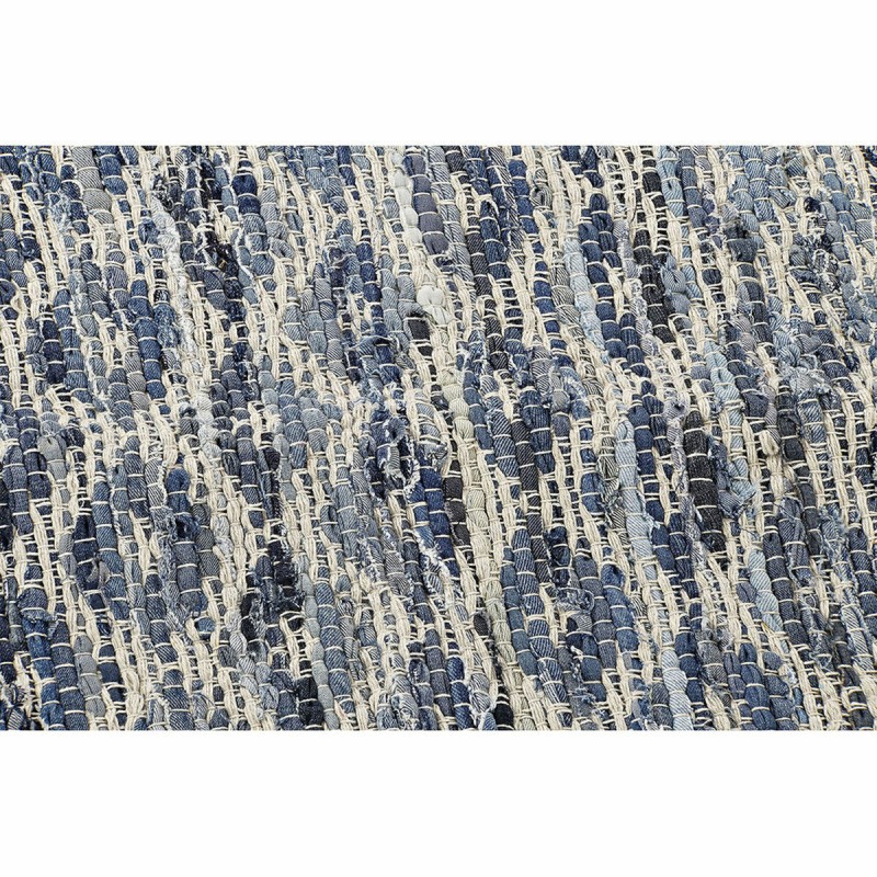 Teppich DKD Home Decor Blau Weiß (120 x 180 x 1 cm)