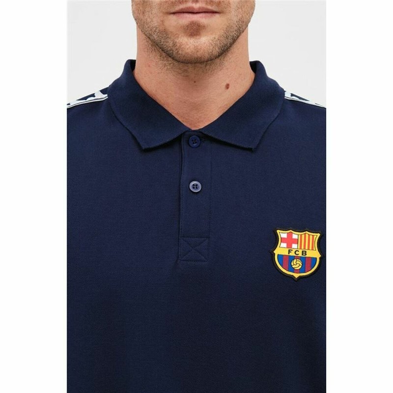 Herren Kurzarm-Poloshirt F.C. Barcelona Marineblau