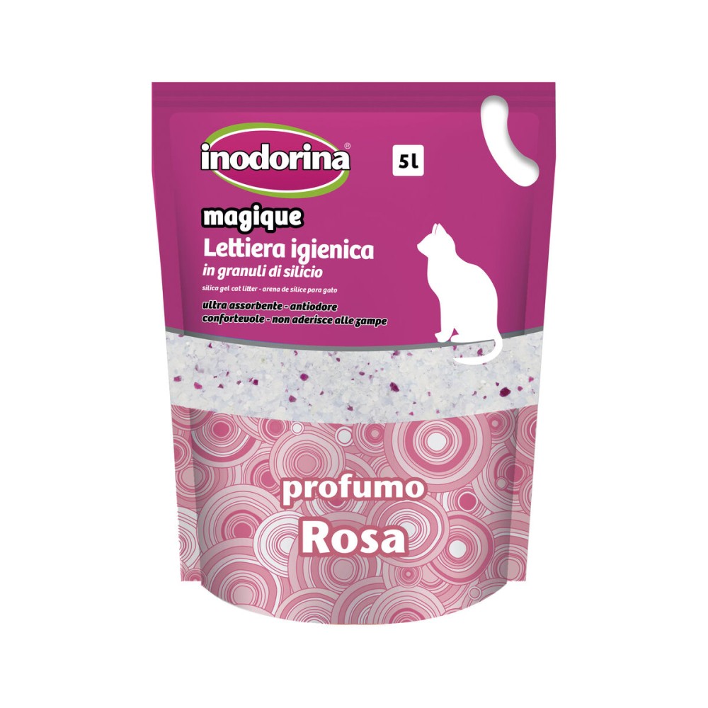 Katzenstreu Inodorina MAGIQUE ROSE Rosen 5 L