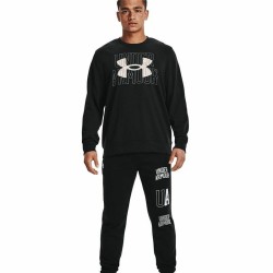 Herren Langarm-T-Shirt Under Armour Logo Crew Schwarz