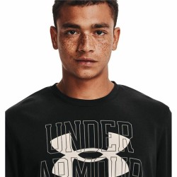 T-shirt à manches longues homme Under Armour Logo Crew Noir