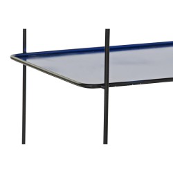 Console DKD Home Decor Noir Bleu Métal Moderne (70 x 27 x 45 cm) (2 Unités)