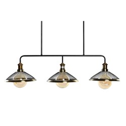 Ceiling Light DKD Home Decor 100 x 29 x 22 cm Black Golden Metal 50 W