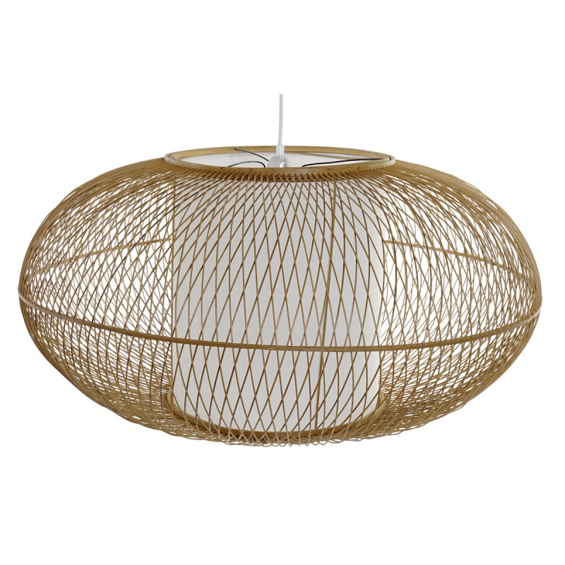 Suspension DKD Home Decor Blanc Naturel Bambou 40 W 83 x 83 x 40 cm