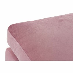 Fußstütze DKD Home Decor Rosa Polyester Moderne (55 x 55 x 30 cm)