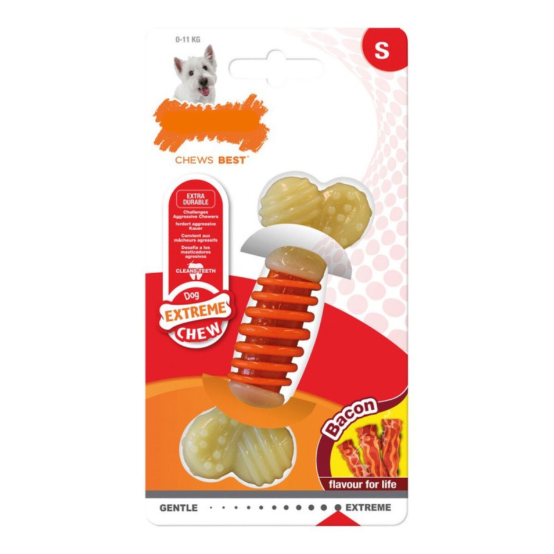 Beißring für Hunde Nylabone Extreme Chew Pro Action Bacon S