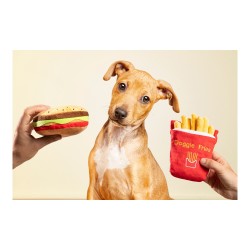 Jouet pour chien Gloria Hamburdog 14 x 6 cm Hamburgers