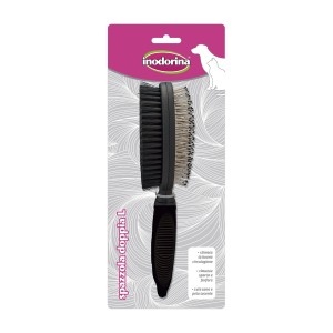 Hundebürste Inodorina Schwarz L Double