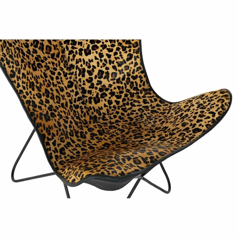 Chaise de Salle à Manger DKD Home Decor Marron Noir 73 x 70 x 93 cm