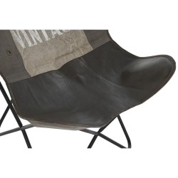 Chaise de Salle à Manger DKD Home Decor Marron Noir Gris 76 x 76 x 96 cm