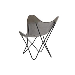 Chaise de Salle à Manger DKD Home Decor Marron Noir Gris 76 x 76 x 96 cm