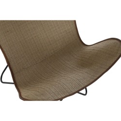 Chair DKD Home Decor Metal Rattan (74 x 78 x 92 cm)