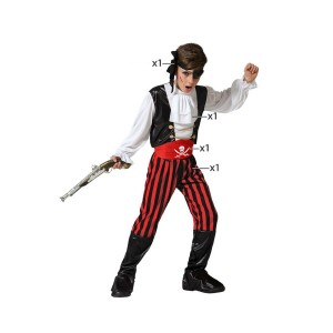 Kinderkostüm Pirat Bunt Piraten 3-4 Jahre 5-6 Jahre