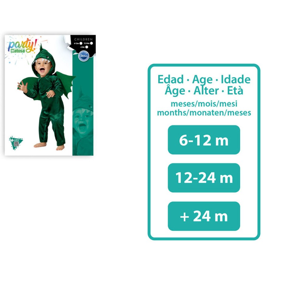Déguisement pour Bébés Dragon Vert