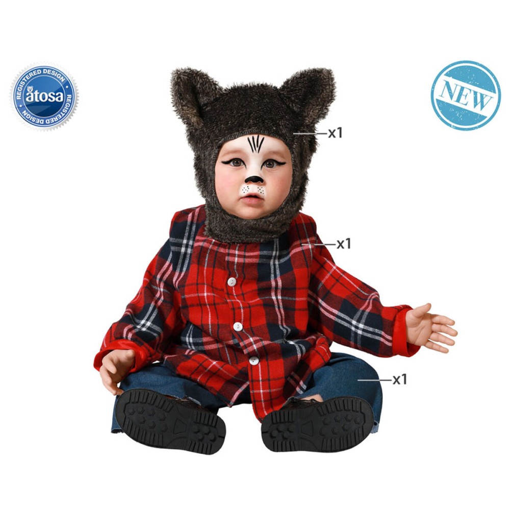 Verkleidung für Babys Braun Wolf