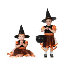 Verkleidung für Babys Orange Hexe