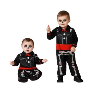 Verkleidung für Babys Skelett + 24 Monate