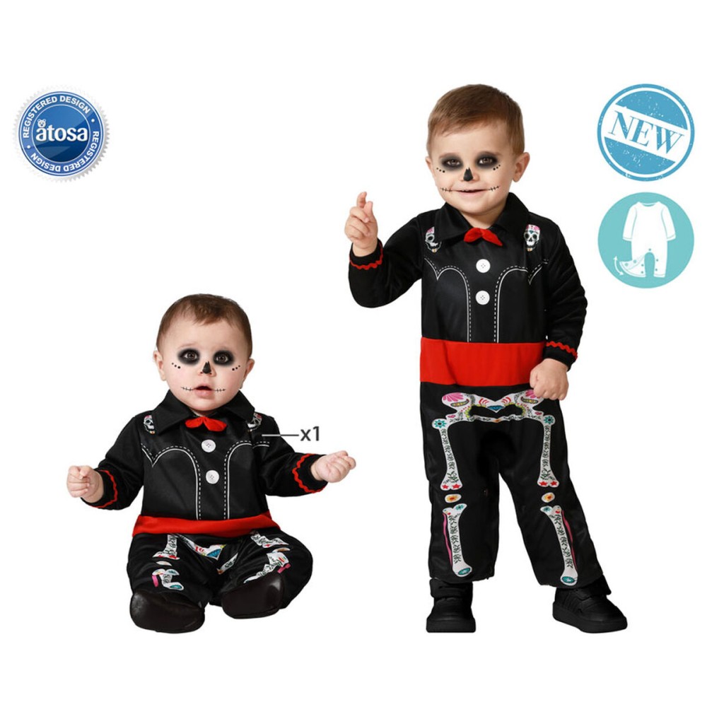 Verkleidung für Babys Skelett + 24 Monate