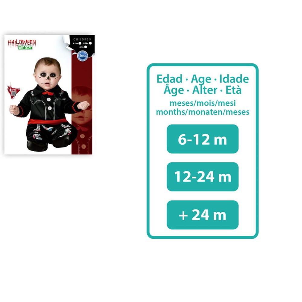 Verkleidung für Babys Skelett + 24 Monate