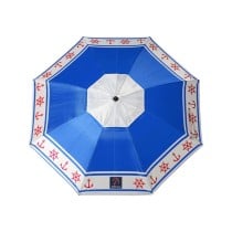 Parasol de plage Bleu Ø 180 cm SPF50+ Ancre