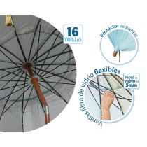 Parasol de plage Bleu Ø 240 cm SPF50+