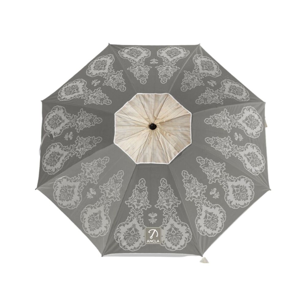 Parasol de plage Gris Ø 200 cm SPF50+ Boho