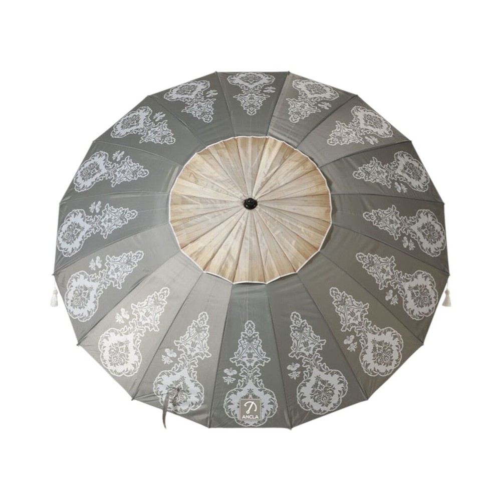 Parasol de plage Gris Ø 220 cm SPF50+ Boho