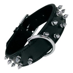 Hundehalsband Gloria Schwarz Spikes (50 cm)