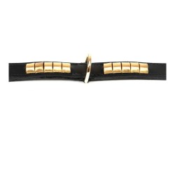 Hundehalsband Gloria Duna Schwarz Gold 50 cm (50 x 2,5 cm)