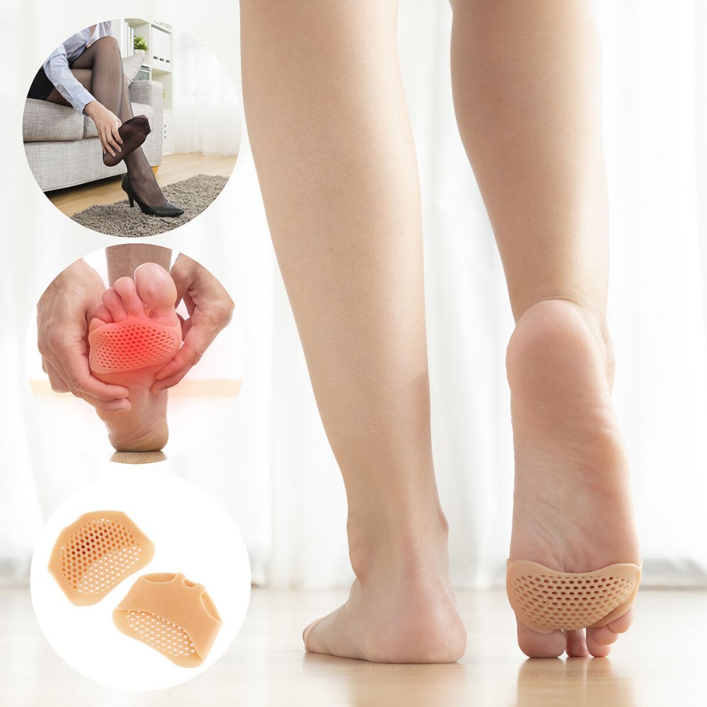 Coussins Métatarsiens en Gel de Silicone SilStep InnovaGoods 2 Unités