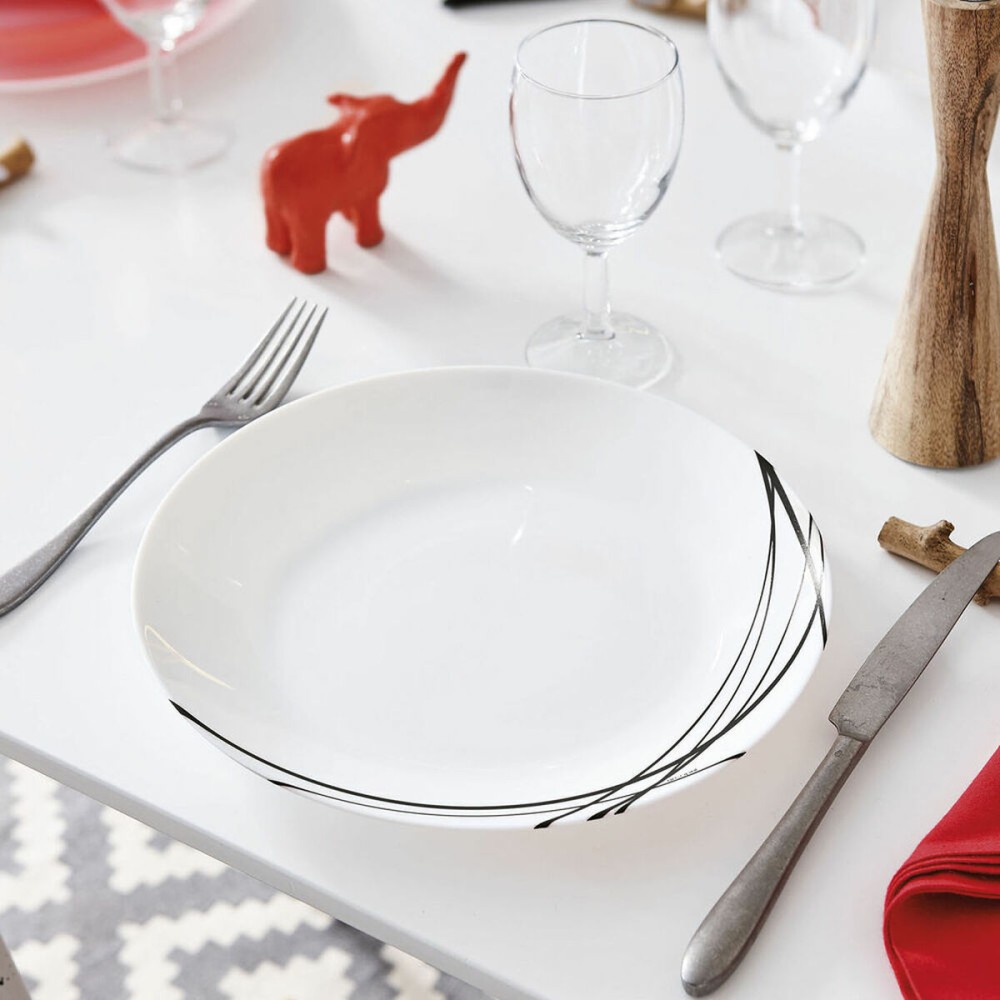 Flat plate Arcopal Domitille Bicoloured Glass (Ø 25 cm)