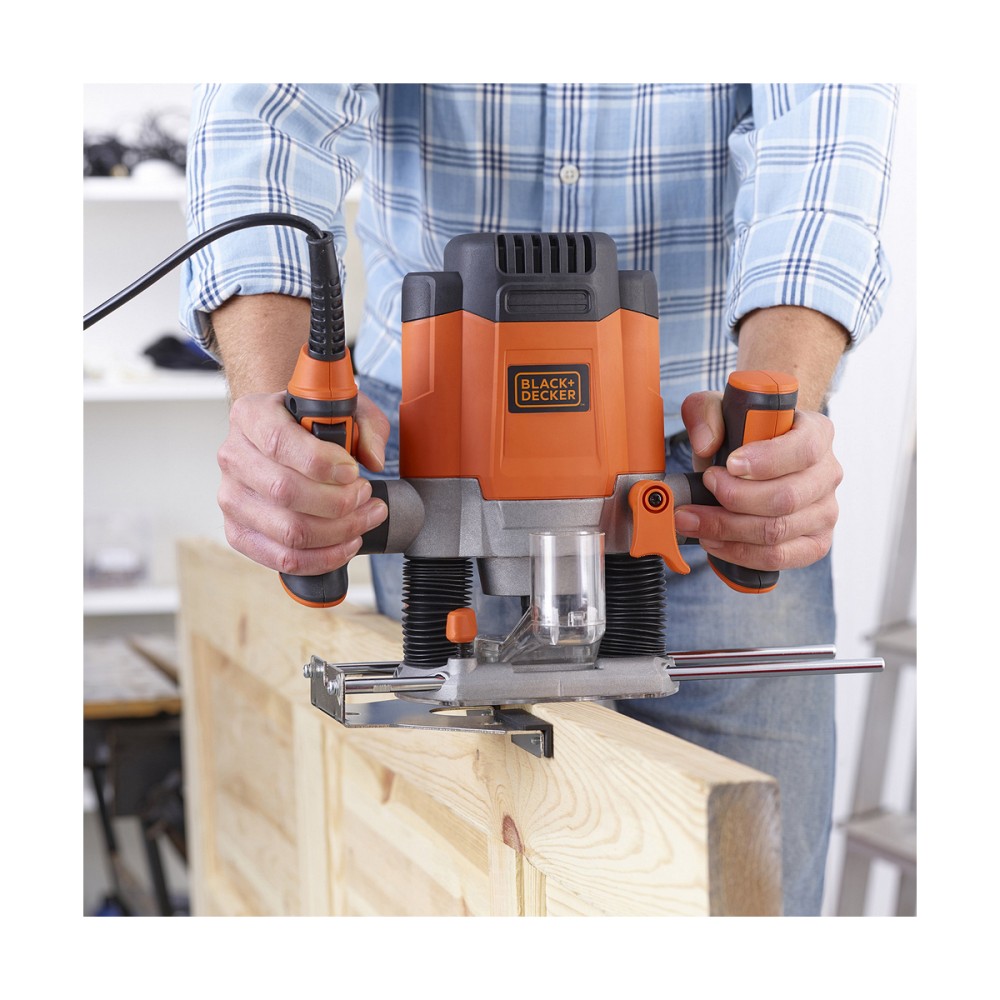 Kronenbohr-/Fräsmaschine Black & Decker 1200eka-qs