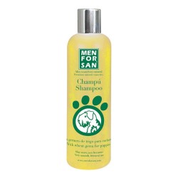 Shampoing pour animaux de compagnie Menforsan Chiots Germe de blé 300 ml