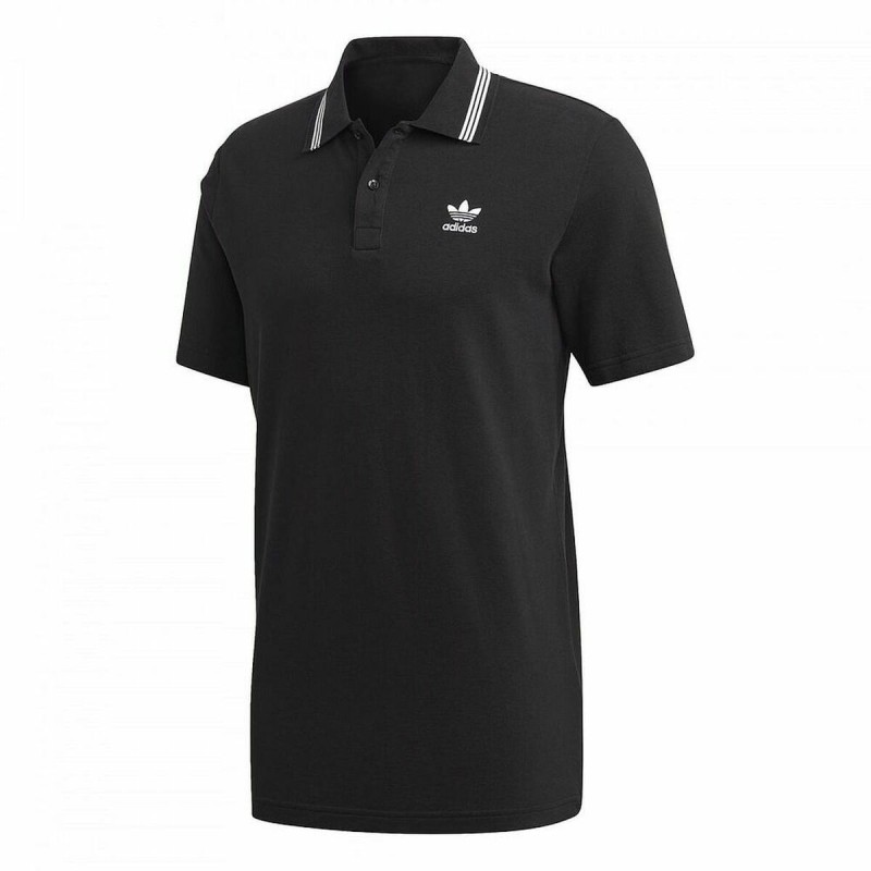 Herren Kurzarm-Poloshirt Pique Adidas FM9952 Schwarz XS