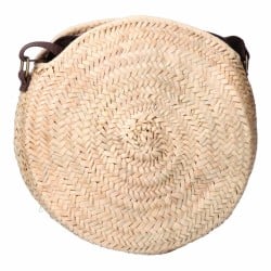 Sac-à-main Femme EDM Rond Feuille de palmier 30 x 30 cm