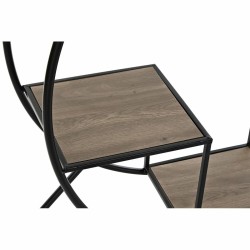 Étagère DKD Home Decor Noir Gris clair Métal Sapin 90 x 30 x 100 cm (1)