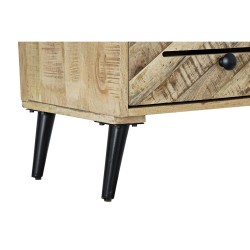 Étagère DKD Home Decor Noir Métal Brun foncé Bois de manguier 100 x 40 x 180 cm