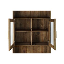 Shelves DKD Home Decor Crystal Natural Recycled Wood 4 Shelves (90 x 40 x 160 cm)