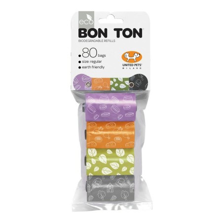 Sacs d'hygiène United Pets Bon Ton Regular Chien Assortiment de couleurs (4 x 20 uds)