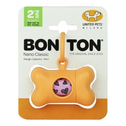 Kotbeutelspender United Pets Bon Ton Nano Classic Hund Orange (6 x 3 x 4 cm)