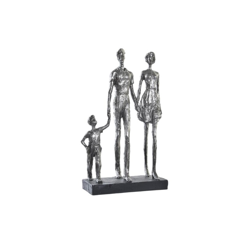 Deko-Figur DKD Home Decor Silberfarben Schwarz Harz Moderne Familie (26 x 11,5 x 41,5 cm)